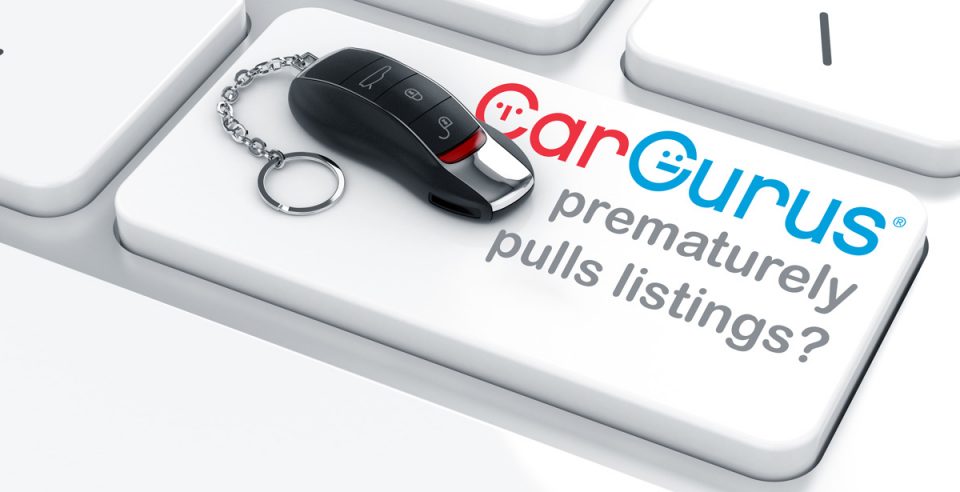 CarGurus Pulls Listings